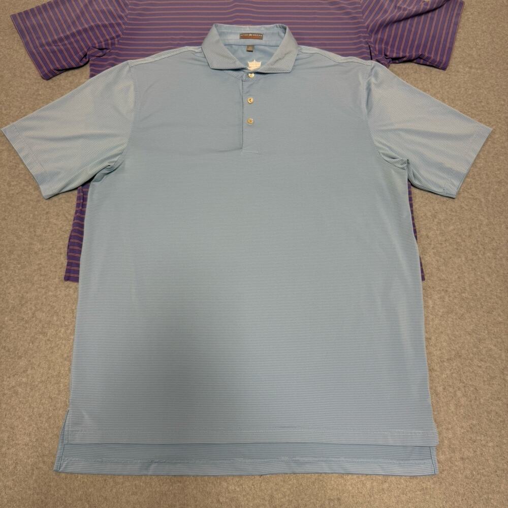 Peter Millar Summer Comfort Lot of 3 Golf Performance Polo Shirts Men’s XL & XXL - Picture 3 of 16